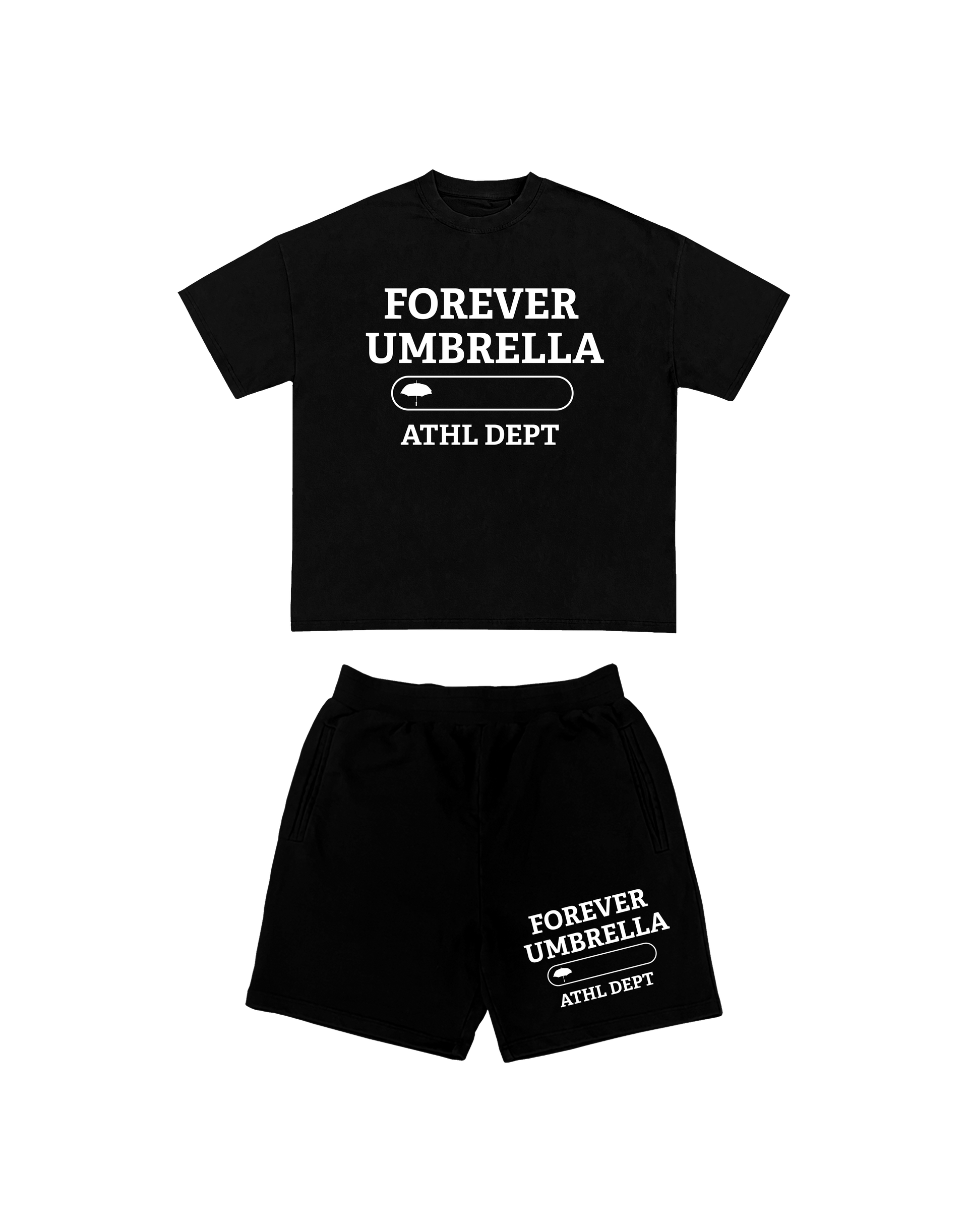 Forever Umbrella Athletic Dept shirt and shorts set